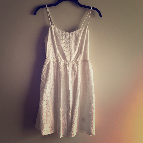 old navy white eyelet dress